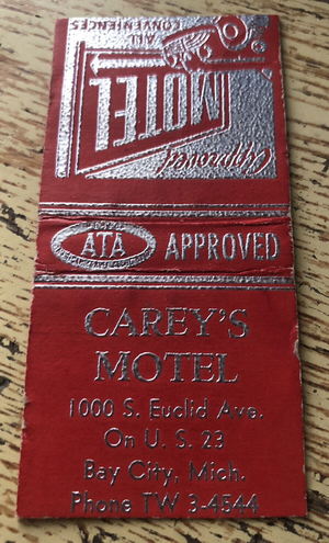 Delta Motel (Careys Motel) - Matchbook